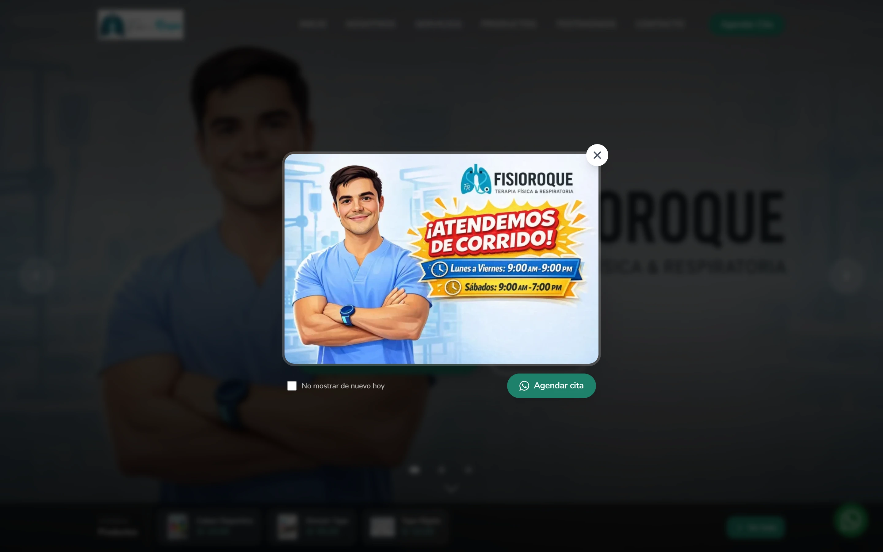 Sitio web de Fisio Roque